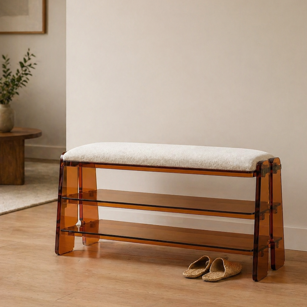 Modern Minimalist Shoe Storage Cabinet - 2/3 Tier Cotton Linen Design for Entryway