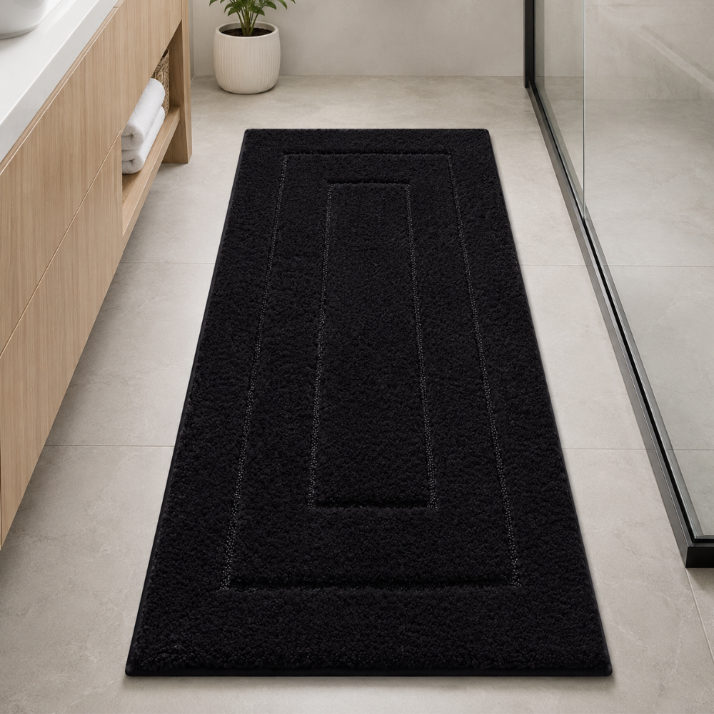 CloudStep Non-Slip Microfiber Bath Mat | Ultra-Absorbent Bathroom Rug for Modern Decor