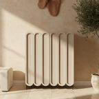 Elegant 4-Tier Shoe Storage Cabinet with Scalloped Edge Design for Entryway