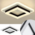 Modern Square Flush Mount Ceiling Light - Energy-Efficient LED Illumination