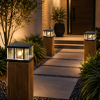 Modern Outdoor Pillar Light - Waterproof Aluminum Pillar Lamp for Pathways
