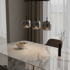 Elegant Glass Pendant Light with Smoked Glass Lampshade for Sophisticated Spaces
