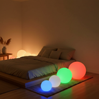 SphereGlow | Stylish Eco-Friendly Modern Ball Lamp with 16 Color Options