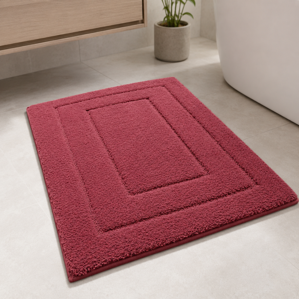 CloudStep Non-Slip Microfiber Bath Mat | Ultra-Absorbent Bathroom Rug for Modern Decor