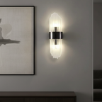 Elegant Crystal Wall Sconce - Adjustable LED Wall Lights for Modern Spaces