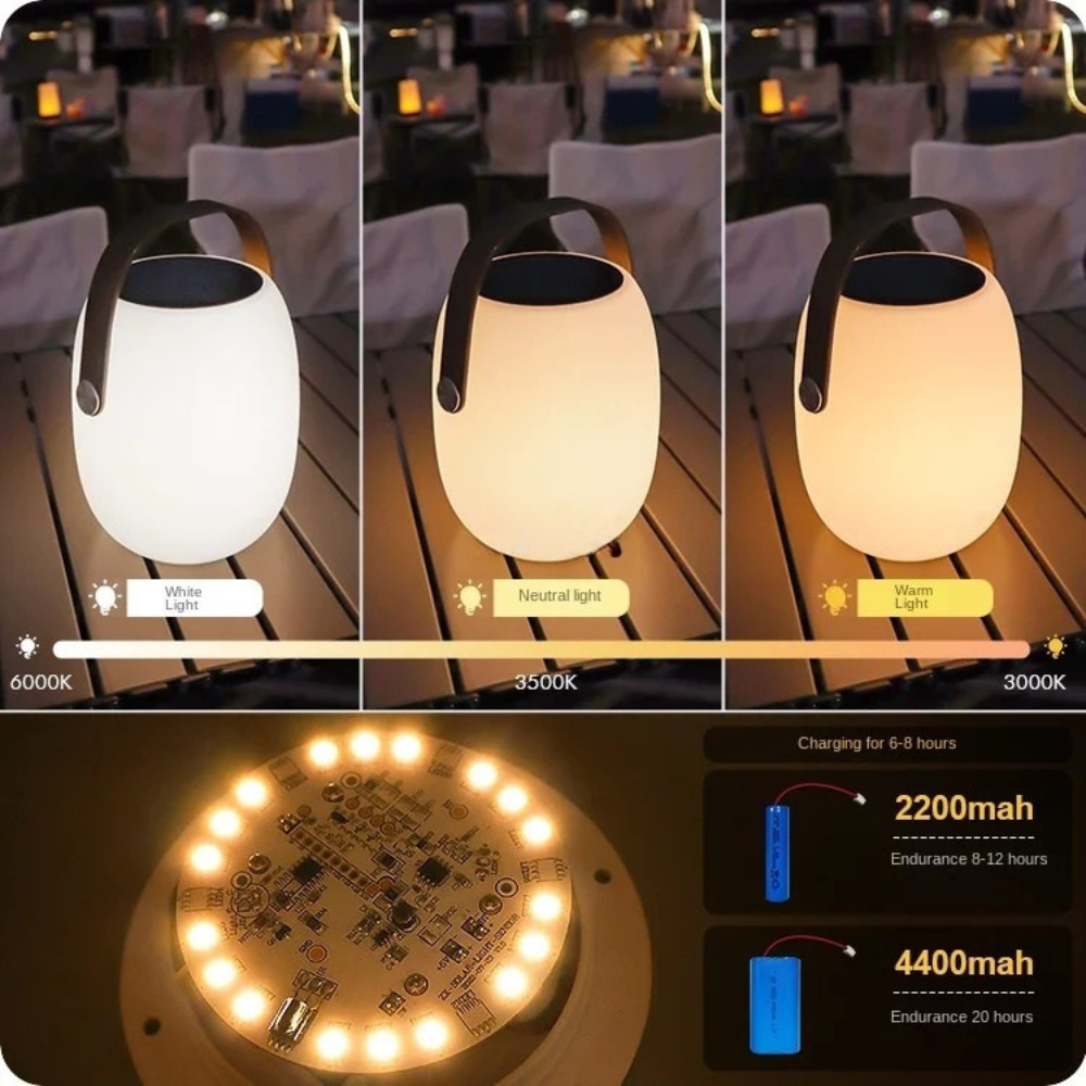 Elegant Solar Outdoor LED Lamp for Garden & Terrace Use