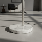 Contemporary Arc Floor Lamp - Modern Dome Shade for Living Room Decor