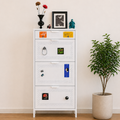 Modern Minimalist 3-Tier Steel Shoe Rack - Stylish Shoe Storage Organizer