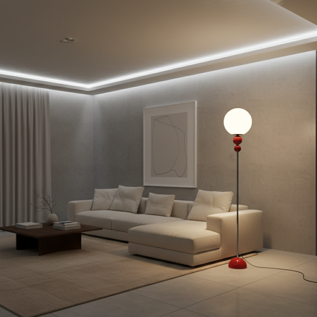 Clavora | Elegant Modern LED Floor Lamp for Living Room and Office