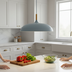 Haft Pendant Light - Scandinavian Kitchen Pendant Lighting with Wood & Iron