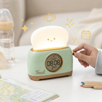 Toastie Digital Alarm Clock with Night Light & Temperature Display for Kids