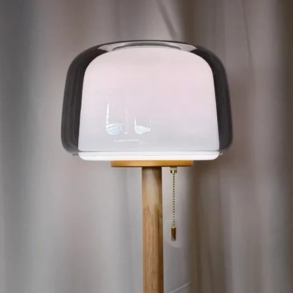 Glasstique | Chic Modern Glass Floor Lamp for Living Room Ambiance