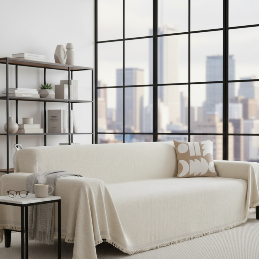 Chic Living - Modern Pet-Friendly Couch Cover with Water-Resistant Finish