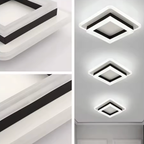 Modern Square Flush Mount Ceiling Light - Energy-Efficient LED Illumination