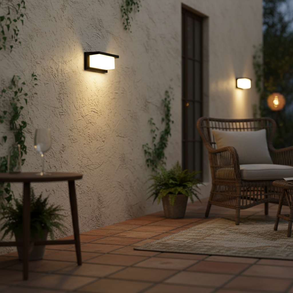 Modern Outdoor Wall Light - Waterproof LED Outdoor Wall Lantern for Garden & Porch