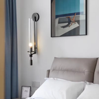 Clarion Modern Wall Sconce - Elegant Fluted Glass & Iron Wall Lights