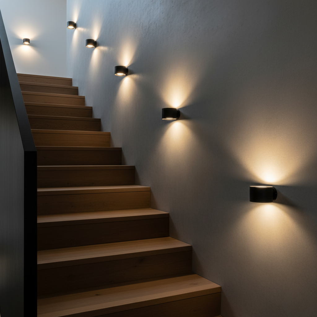 Pivot Easy-Stick – 360° Wireless Dual-Direction LED Wall Sconce, Battery Powered, USB Rechargeable