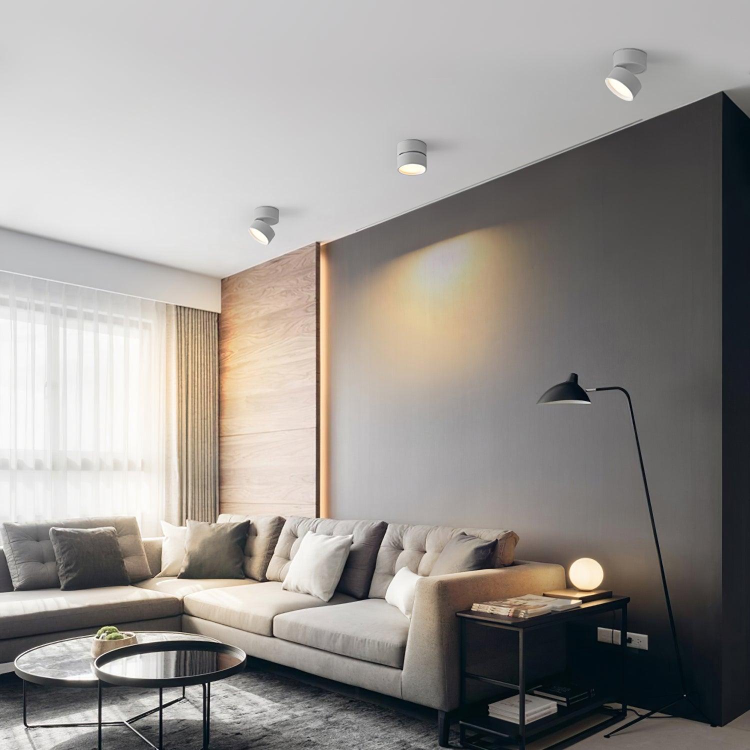 Sleek Adjustable LED Spotlight Ceiling Light for Modern Interiors