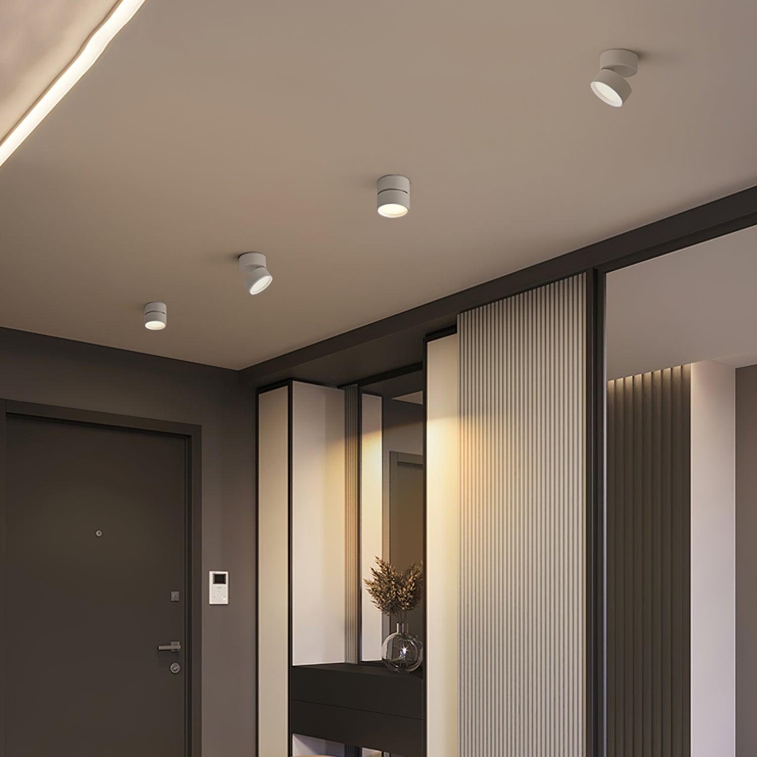 Sleek Adjustable LED Spotlight Ceiling Light for Modern Interiors