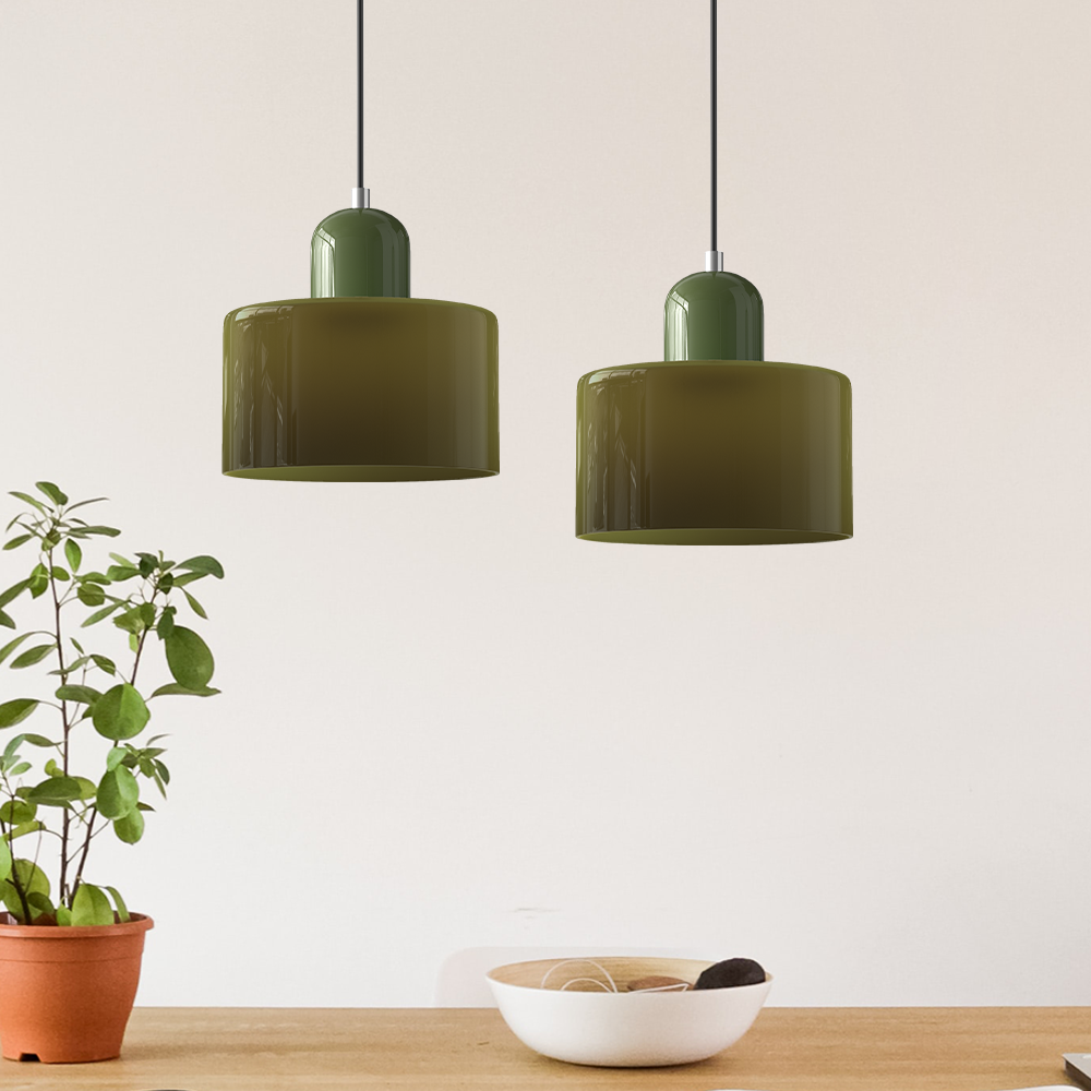Bauhaus Glass Pendant Light - Modern Kitchen Pendant Lighting Fixture