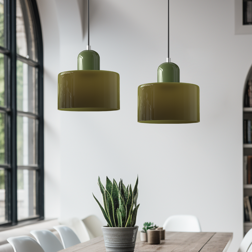 Bauhaus Glass Pendant Light - Modern Kitchen Pendant Lighting Fixture