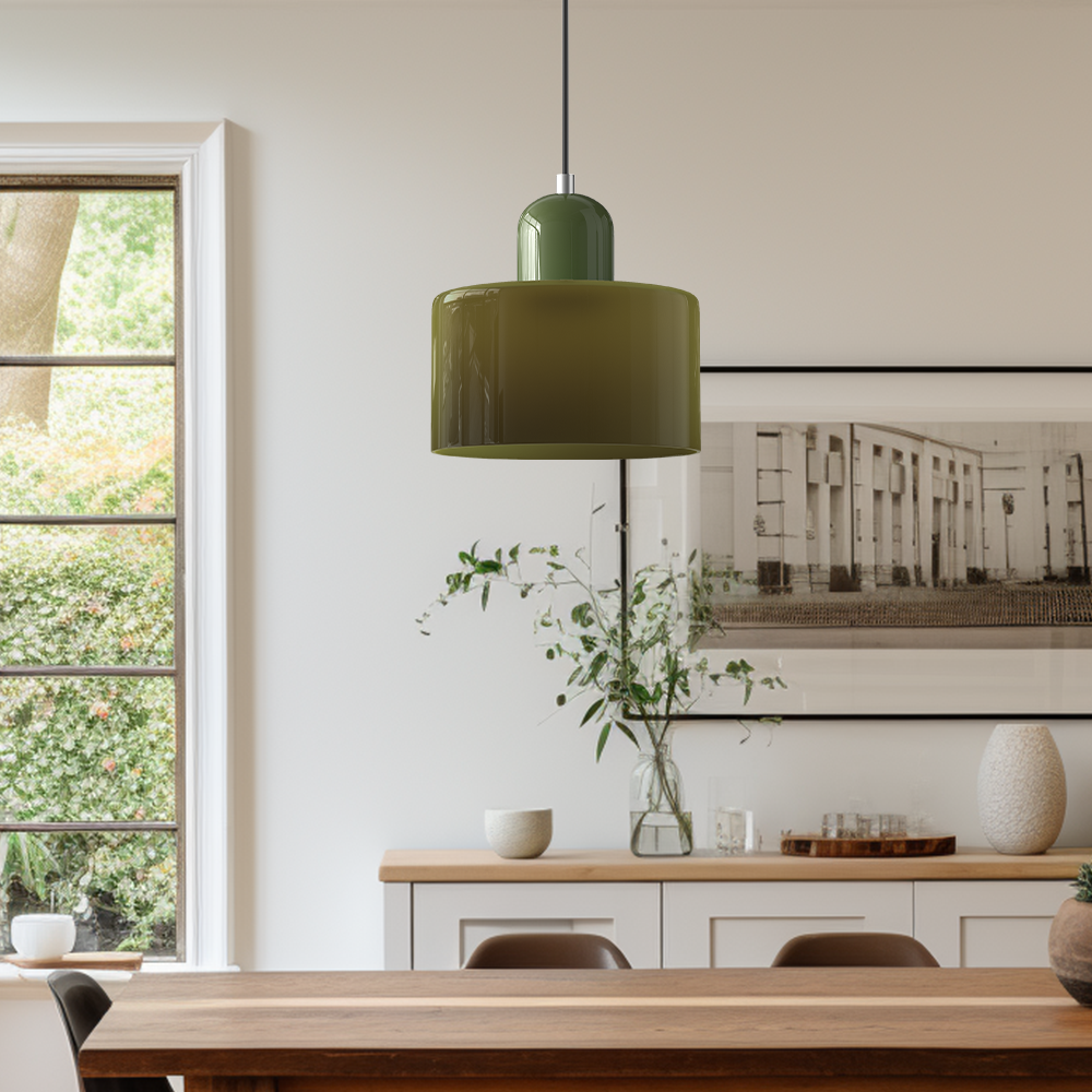 Bauhaus Glass Pendant Light - Modern Kitchen Pendant Lighting Fixture