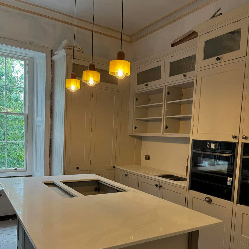 Bauhaus Glass Pendant Light - Modern Kitchen Pendant Lighting Fixture