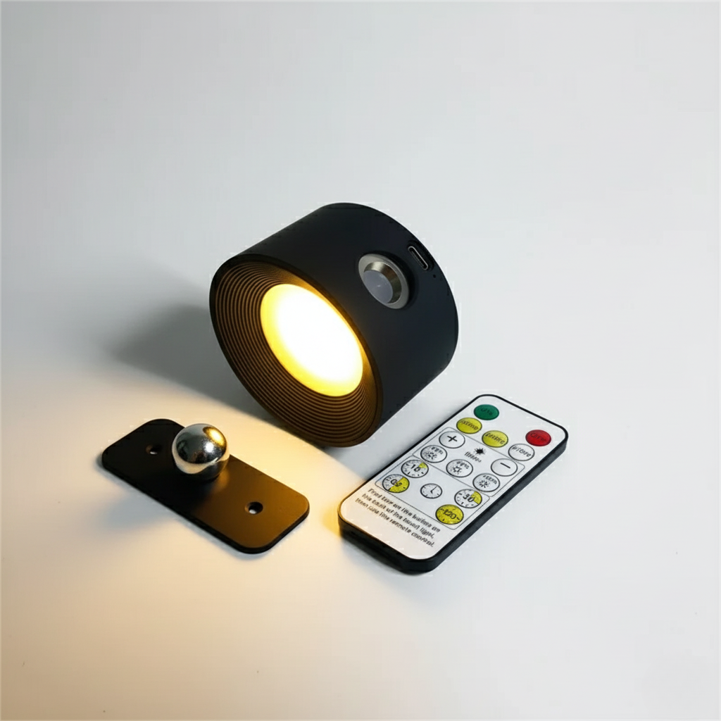 Pivot Easy-Stick - 360° Wireless Wall Sconce, Cordless LED, Battery Powered, USB Rechargeable
