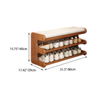 Elegant Bamboo Entryway Bench With Shoe Storage & PU Leather Seat