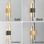 Elegant Black and Gold Wall Sconce Lighting Fixture