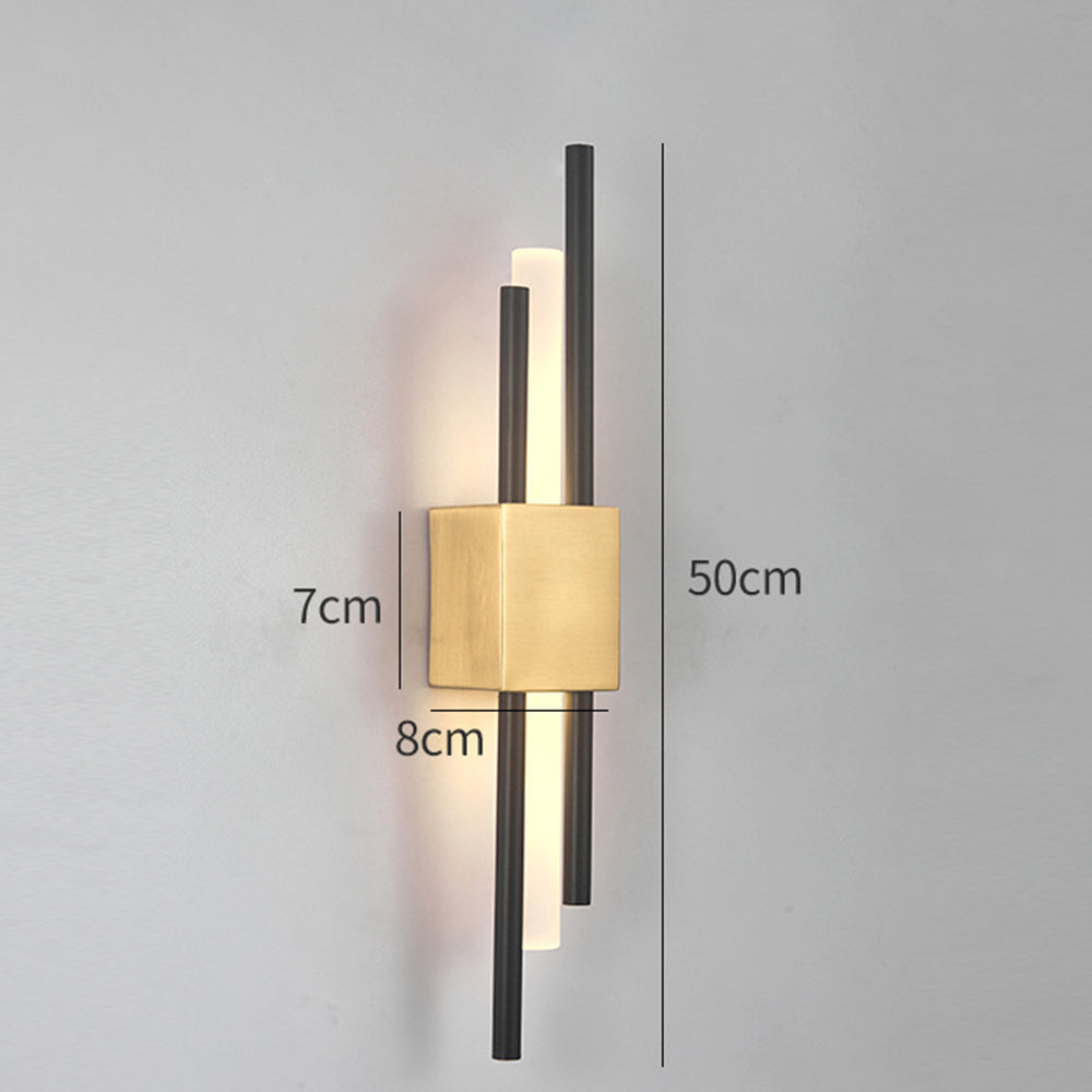 Elegant Black and Gold Wall Sconce Lighting Fixture