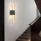 Elegant Black and Gold Wall Sconce Lighting Fixture