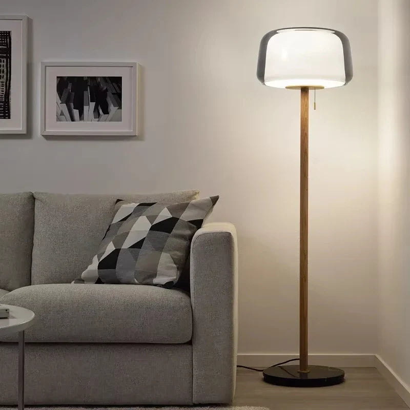 Glasstique | Chic Modern Glass Floor Lamp for Living Room Ambiance