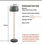 Glasstique | Chic Modern Glass Floor Lamp for Living Room Ambiance