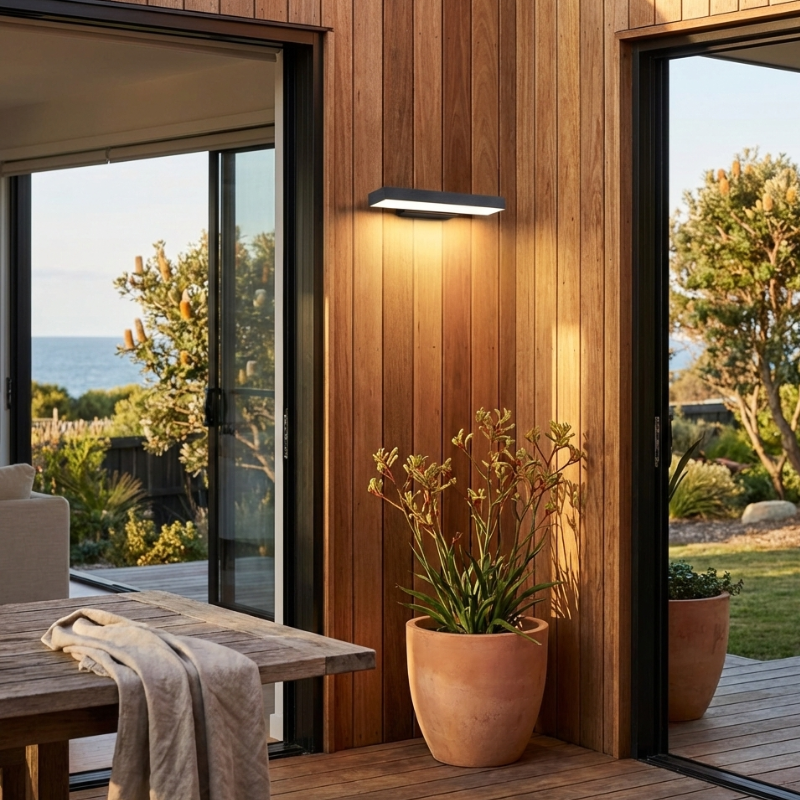 Modern Outdoor Wall Lantern | Waterproof LED Wall Lights for Patios or Backyard
