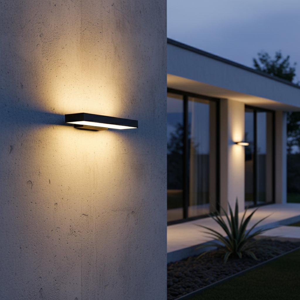 Modern Outdoor Wall Lantern | Waterproof LED Wall Lights for Patios or Backyard