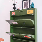 Modern Minimalist 3-Tier Steel Shoe Rack - Stylish Shoe Storage Organizer
