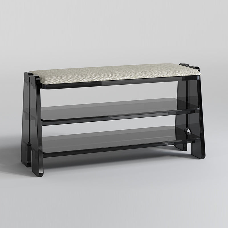 Modern Minimalist Shoe Storage Cabinet - 2/3 Tier Cotton Linen Design for Entryway