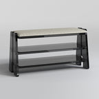 Modern Minimalist Shoe Storage Cabinet - 2/3 Tier Cotton Linen Design for Entryway