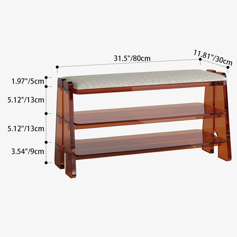 Modern Minimalist Shoe Storage Cabinet - 2/3 Tier Cotton Linen Design for Entryway