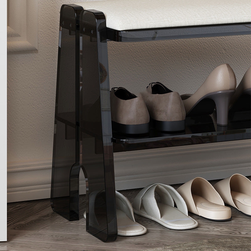 Modern Minimalist Shoe Storage Cabinet - 2/3 Tier Cotton Linen Design for Entryway
