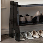 Modern Minimalist Shoe Storage Cabinet - 2/3 Tier Cotton Linen Design for Entryway