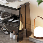 Modern Minimalist Shoe Storage Cabinet - 2/3 Tier Cotton Linen Design for Entryway