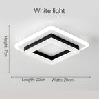 Modern Square Flush Mount Ceiling Light - Energy-Efficient LED Illumination