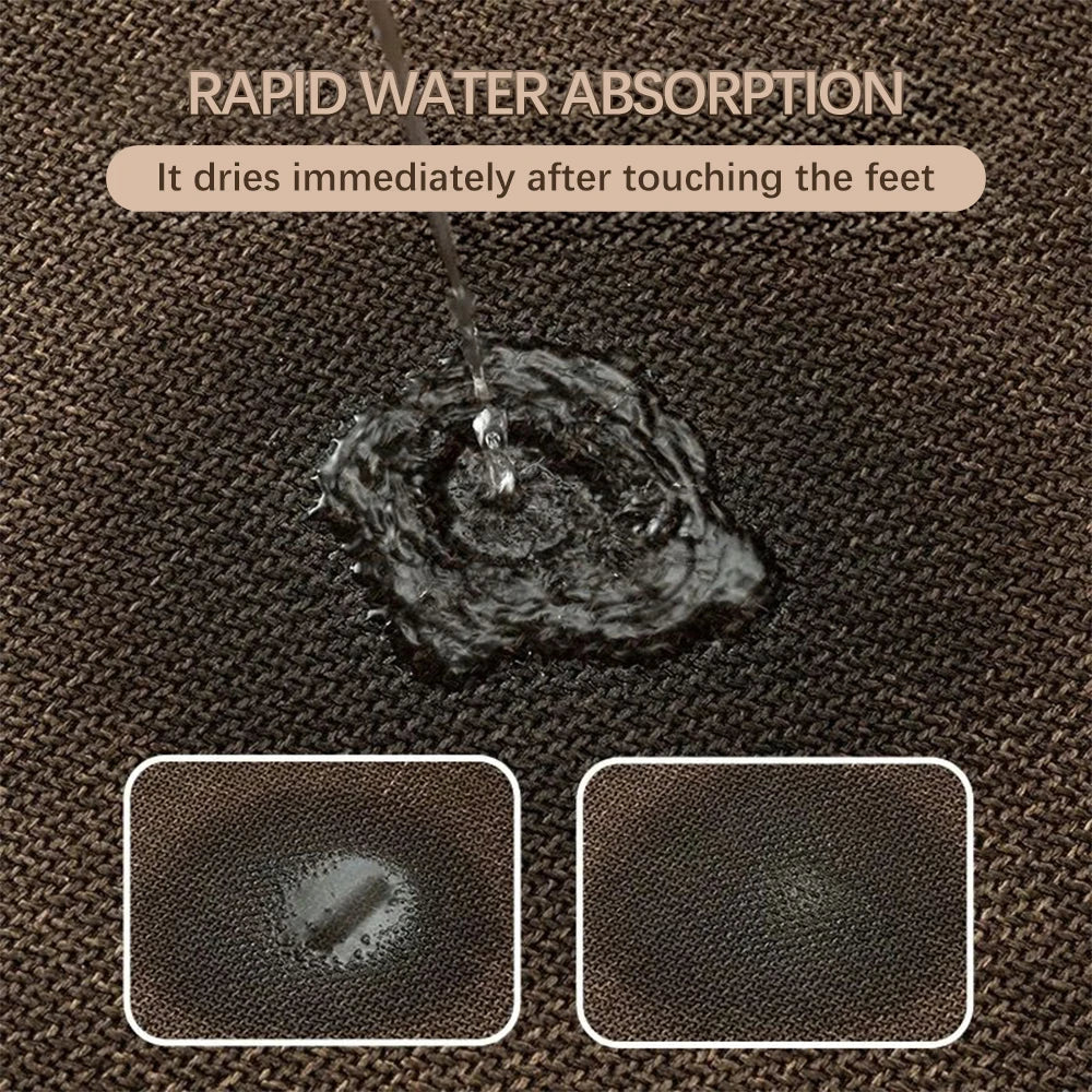 Premium Non-Slip Bathroom Rug | Washable Absorbent Bath Mat for Bathroom Floors