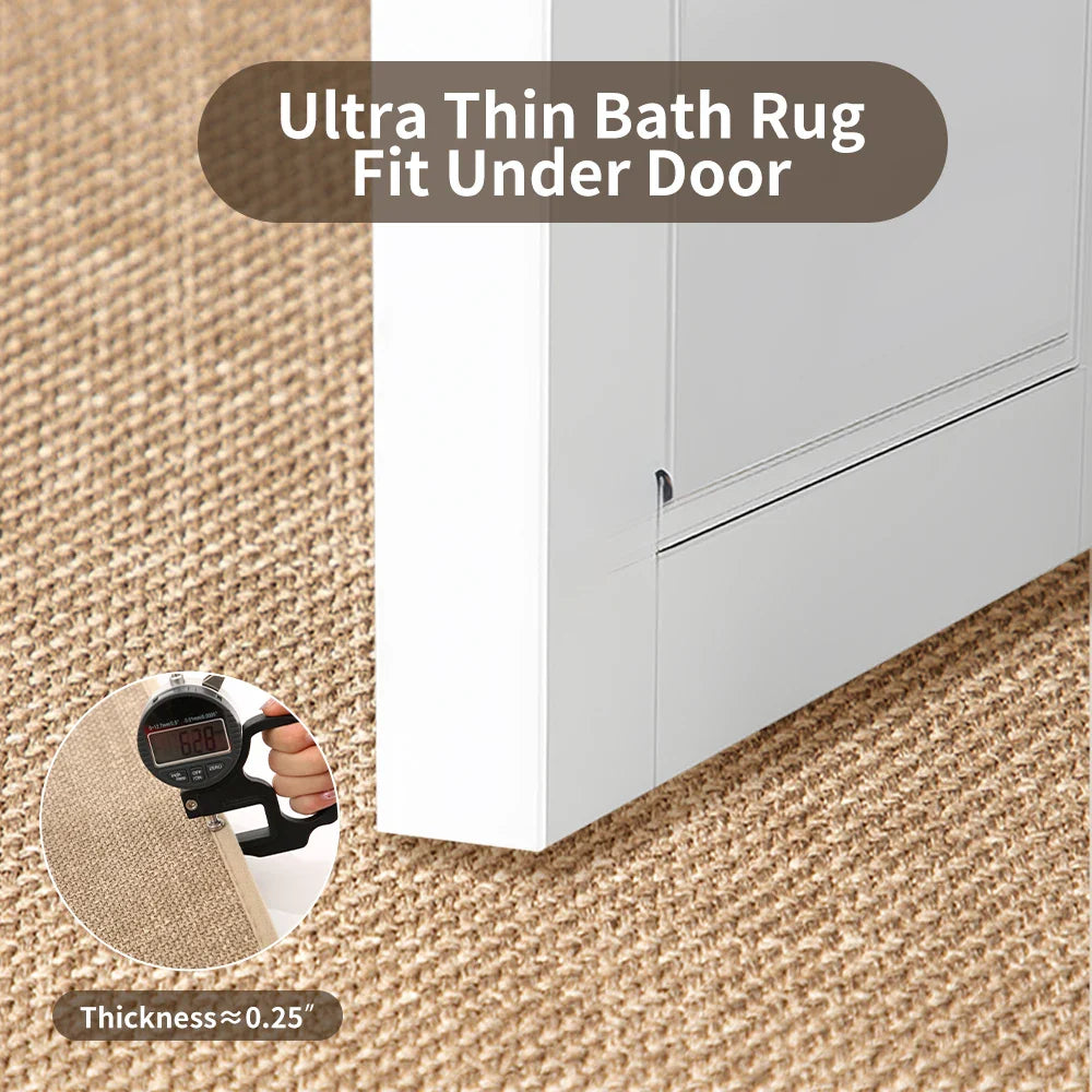 Premium Non-Slip Bathroom Rug | Washable Absorbent Bath Mat for Bathroom Floors