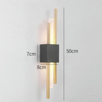 Elegant Black and Gold Wall Sconce Lighting Fixture