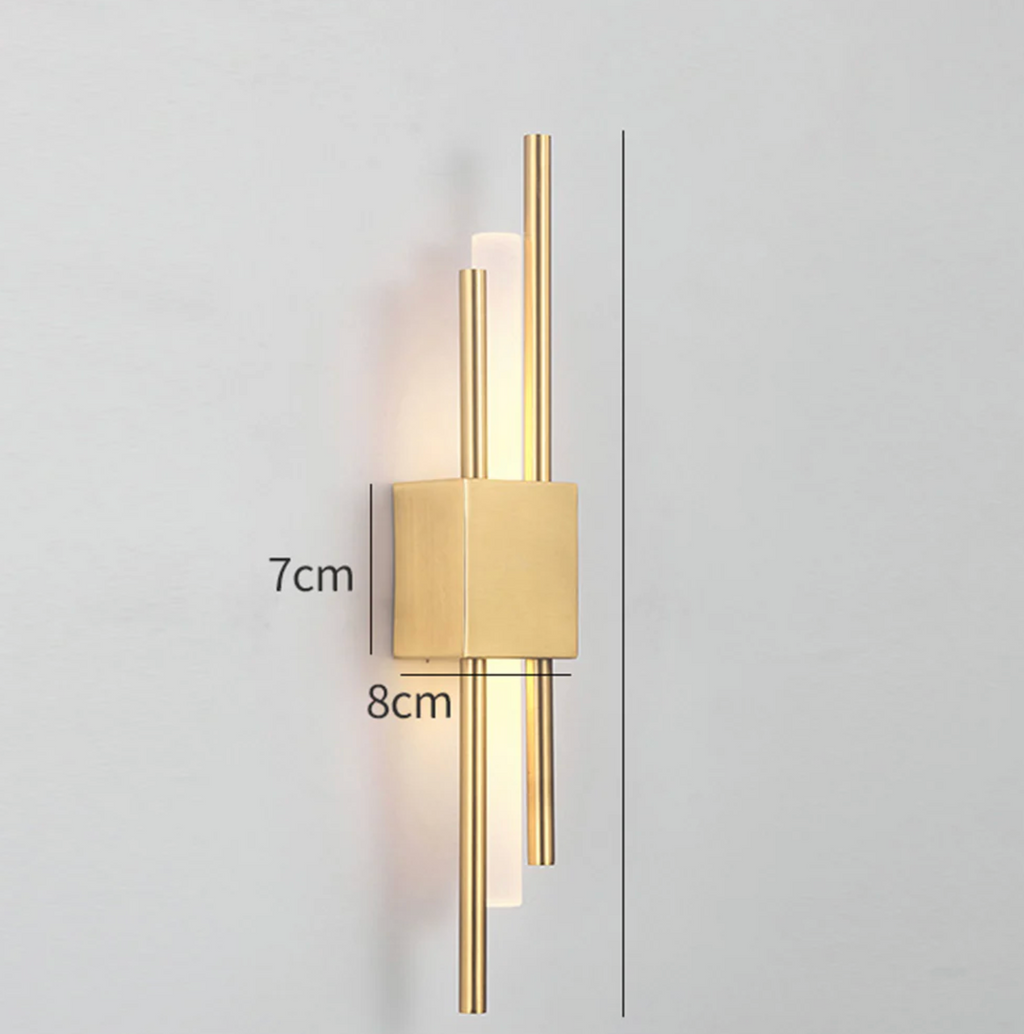Elegant Black and Gold Wall Sconce Lighting Fixture