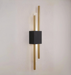 Elegant Black and Gold Wall Sconce Lighting Fixture