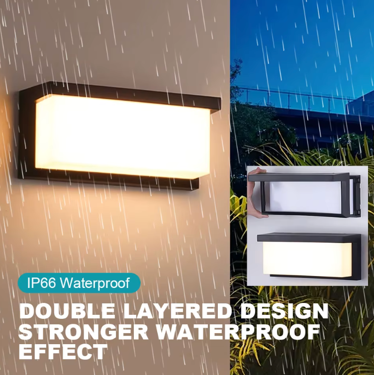 Modern Outdoor Wall Light - Waterproof LED Outdoor Wall Lantern for Garden & Porch